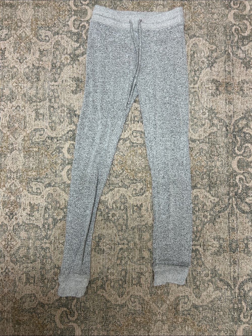 American Eagle Outfitters Light Gray Knit Joggers for Kids